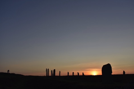 Ring of Brodgar at sunset
